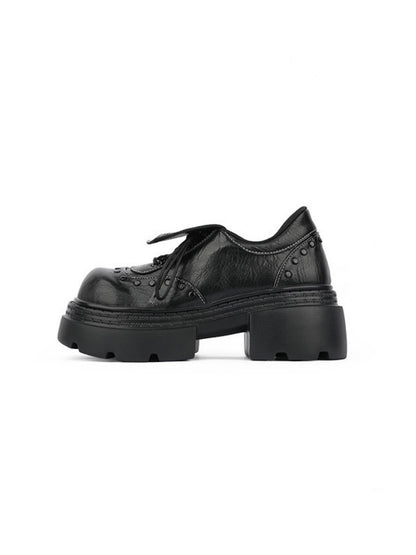 Subculture Flap Heightened Platform Leather Shoes【s0000015484】