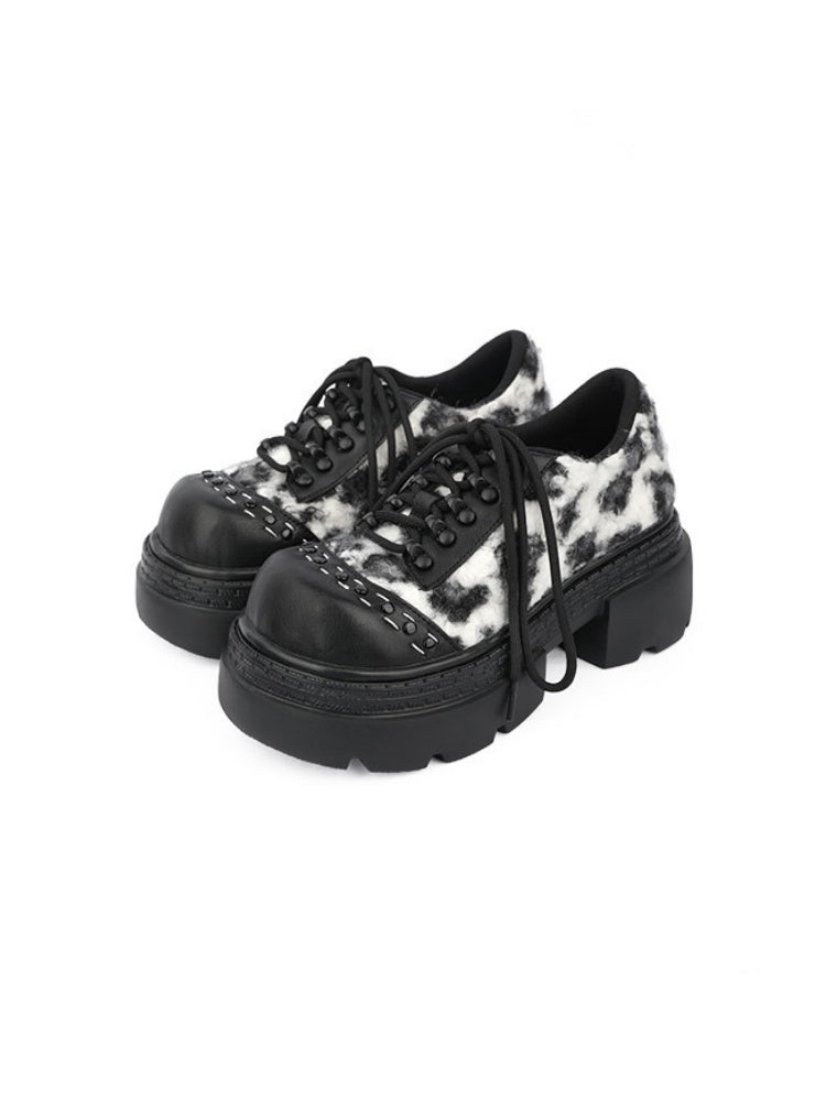 Leopard Print Versatile Platform Shoes【s0000015485】