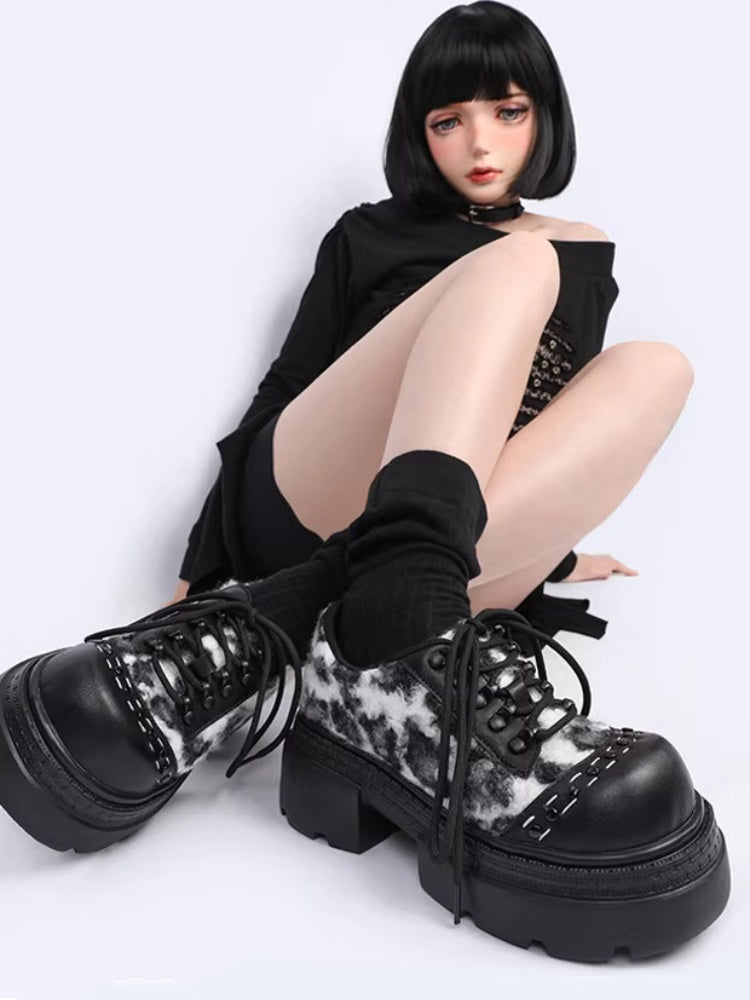 Leopard Print Versatile Platform Shoes【s0000015485】
