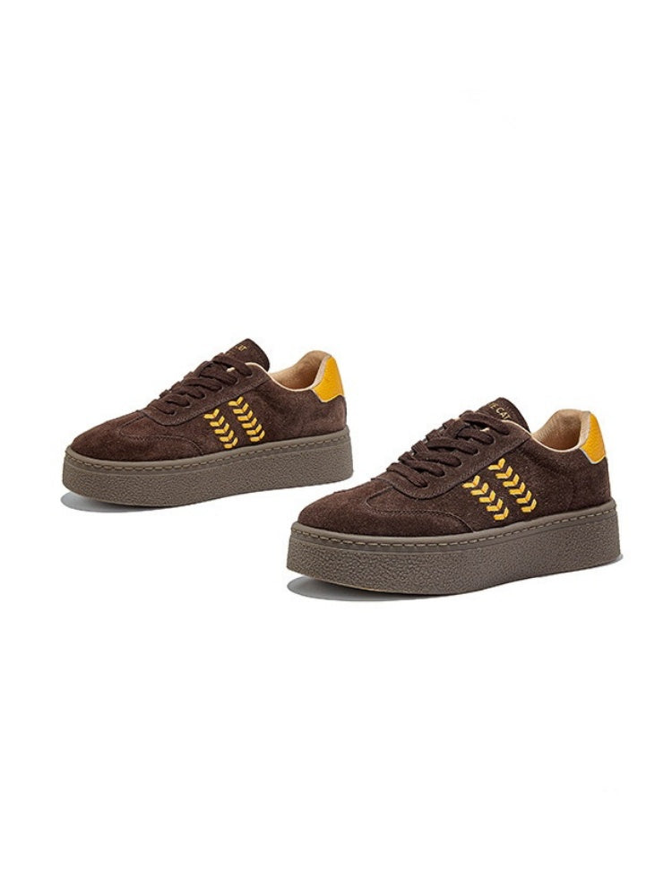 Leather Height Increase Platform Sports Shoes 【s0000015513】