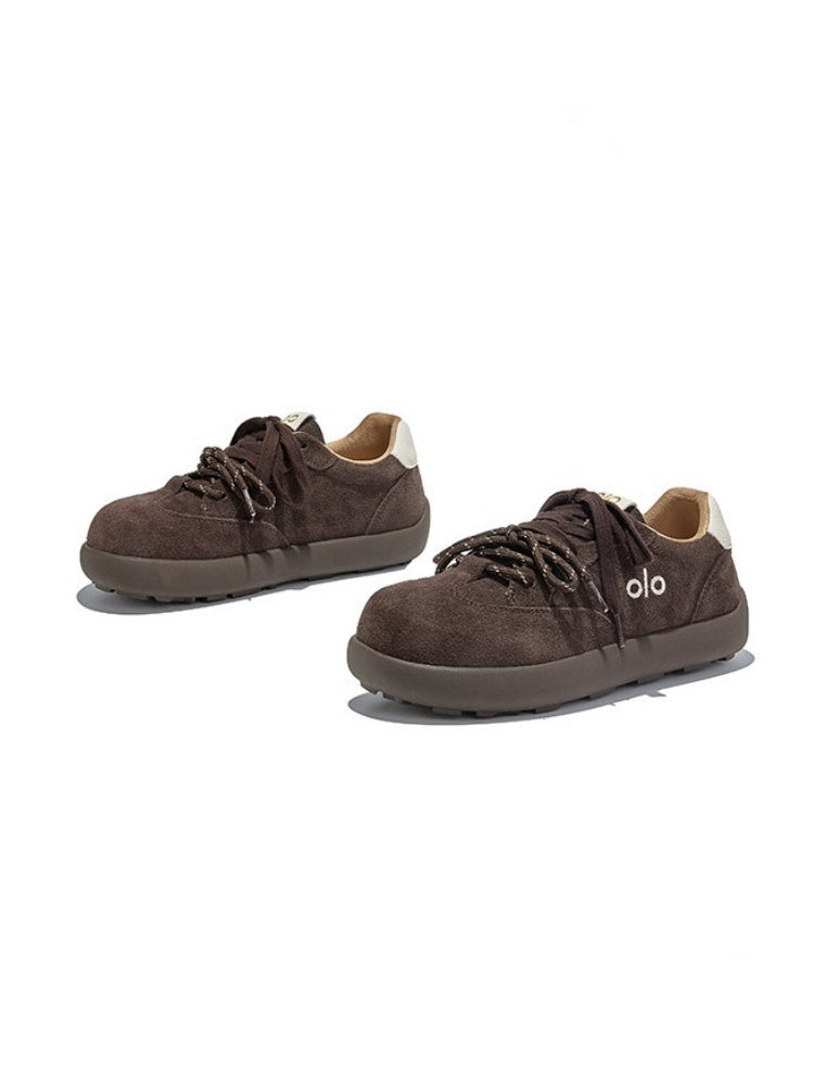 Leather Platform Training Hiking Forrest Gump Shoes【s0000015514】