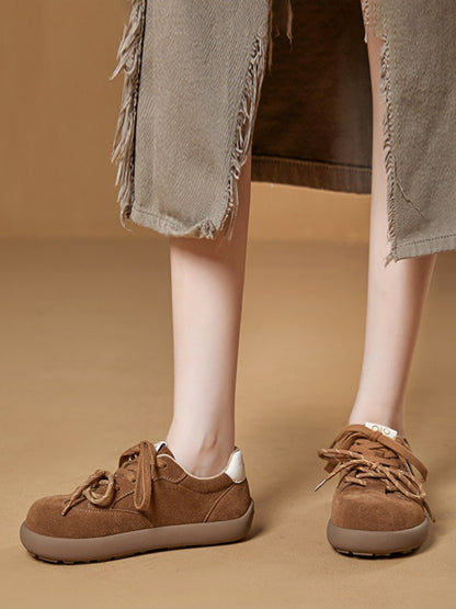 Leather Platform Training Hiking Forrest Gump Shoes【s0000015514】