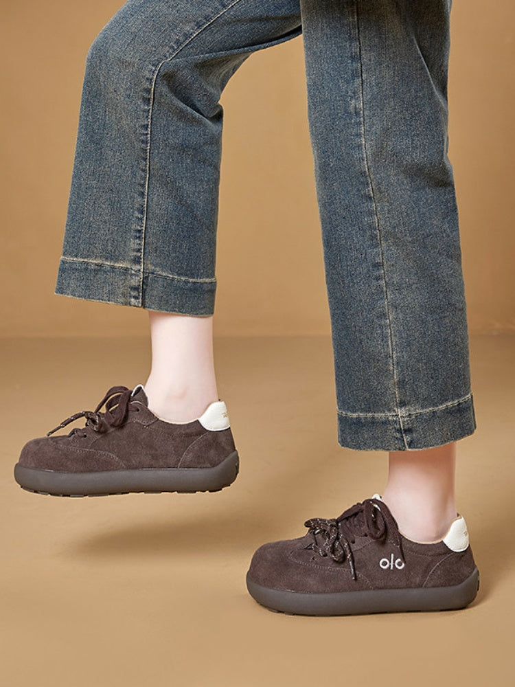 Leather Platform Training Hiking Forrest Gump Shoes【s0000015514】