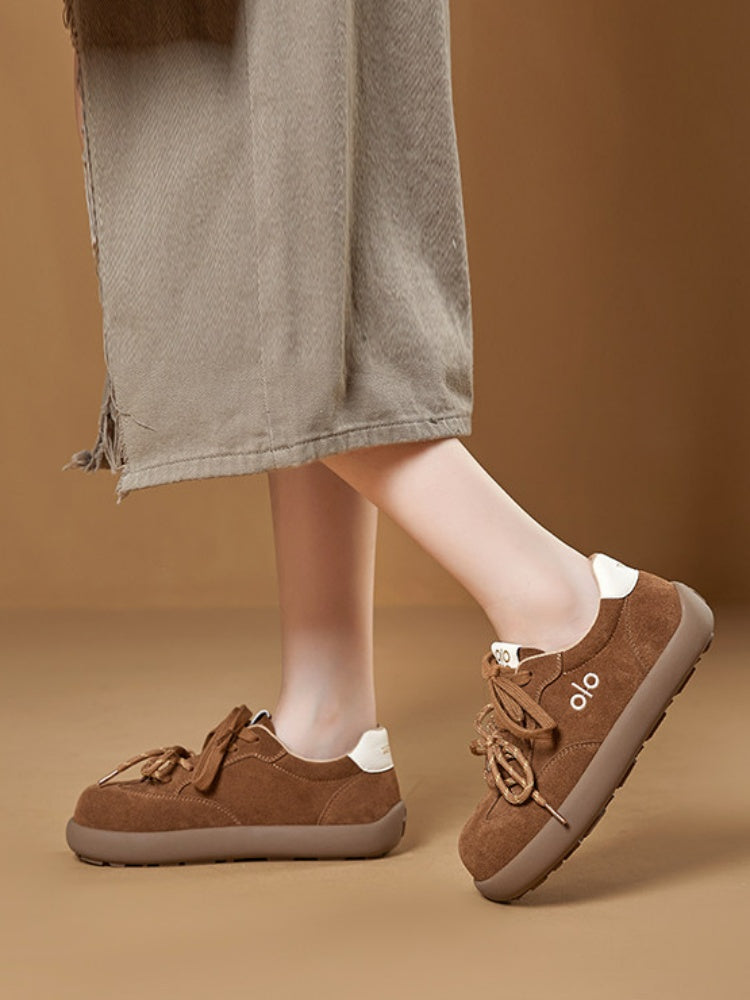 Leather Platform Training Hiking Forrest Gump Shoes【s0000015514】