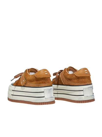 Platform Muffin Velcro Design Leather Shoes【s0000015516】