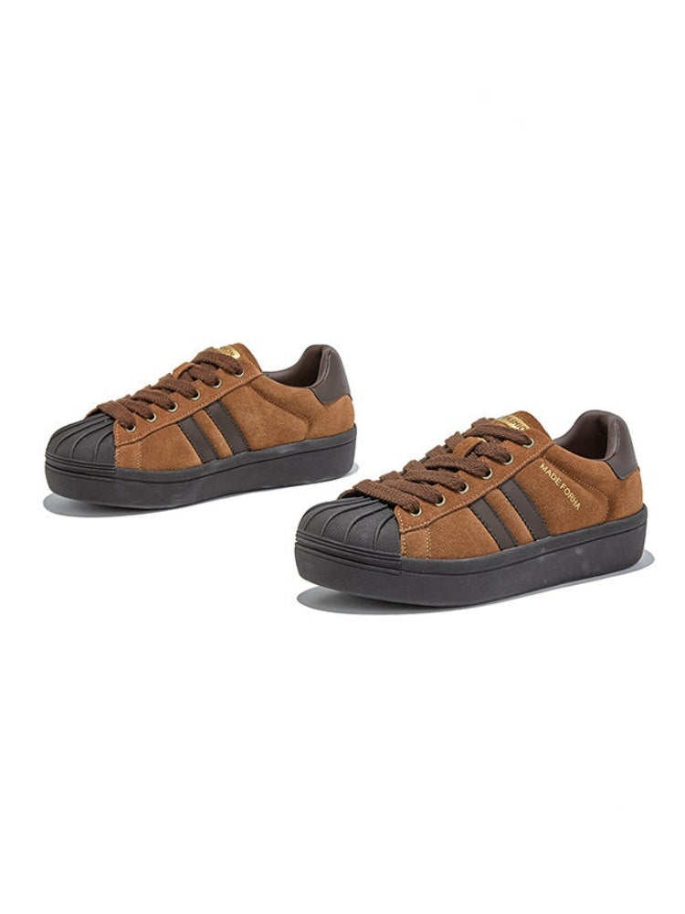 Vintage Leather Training Platform Shoes【s0000015517】