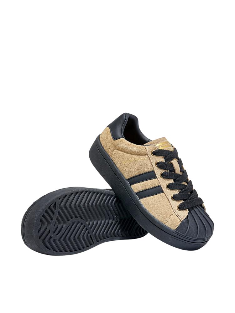 Vintage Leather Training Platform Shoes【s0000015517】