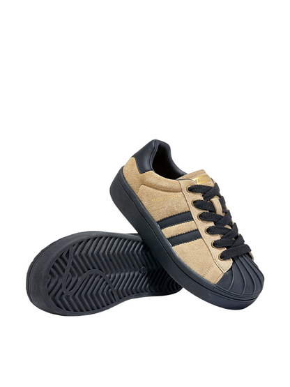 Vintage Leather Training Platform Shoes【s0000015517】