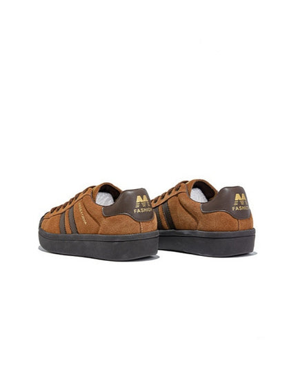Vintage Leather Training Platform Shoes【s0000015517】