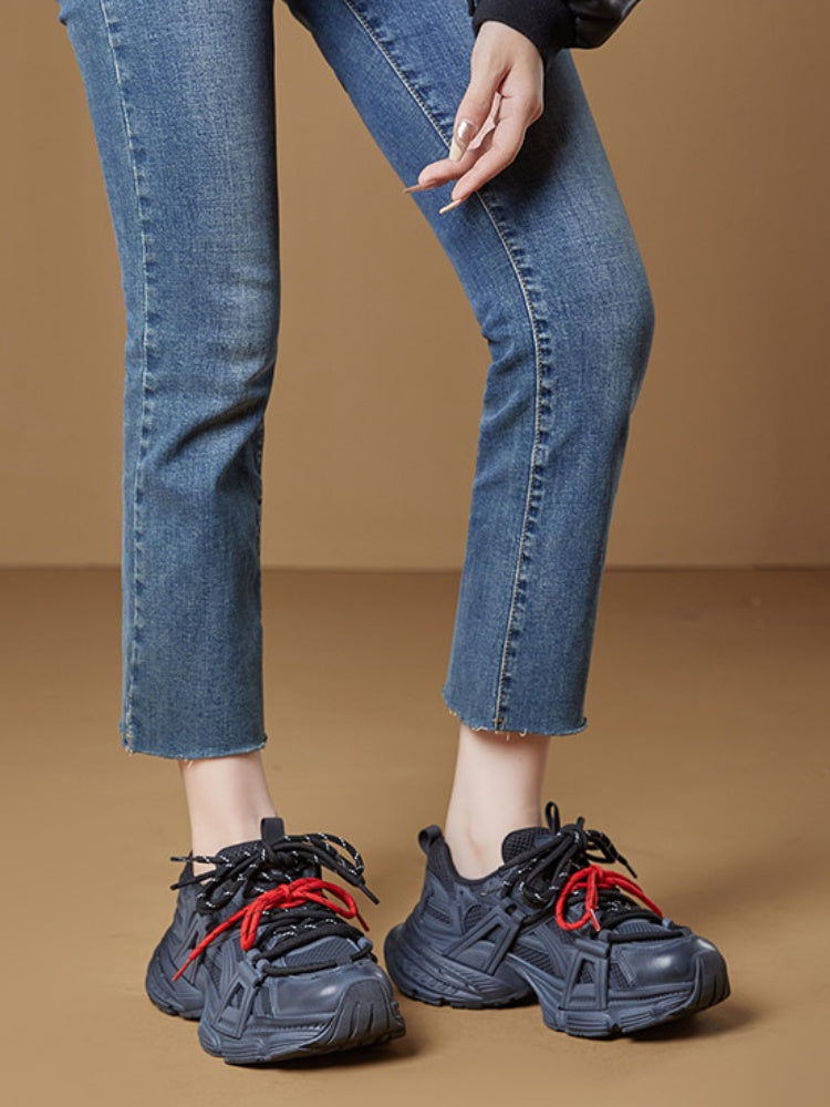 Daddy Thick-Soled Shorty Sneakers Commuter Shoes【s0000015518】
