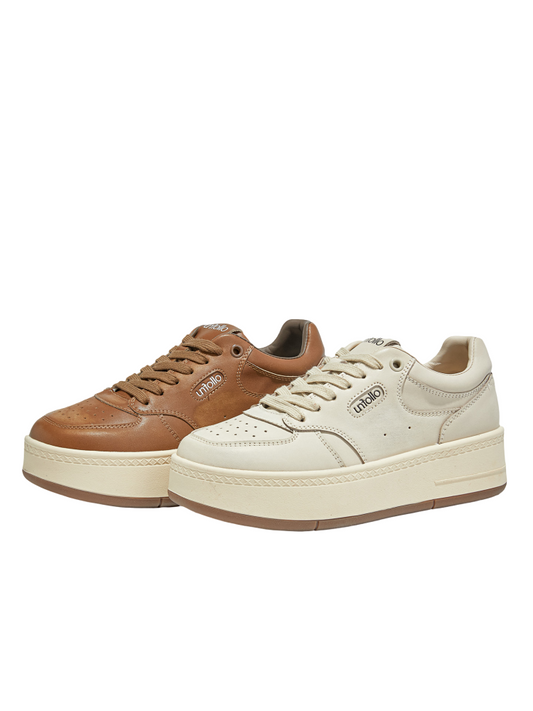 Platform Leather Lace-Up Shoes【s0000015519】
