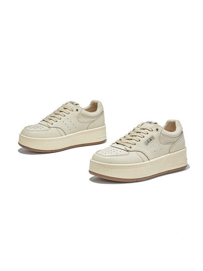 Platform Leather Lace-Up Shoes【s0000015519】