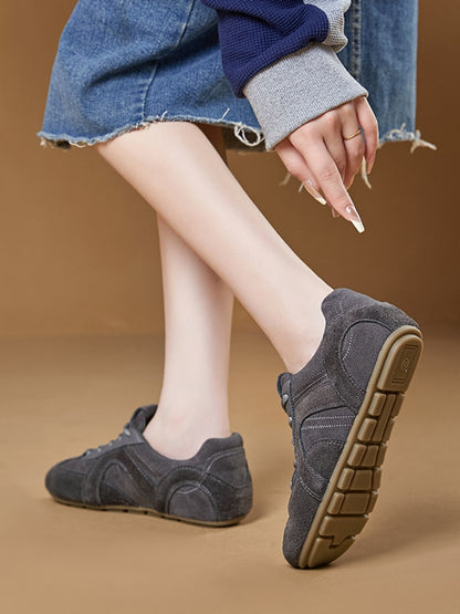 Cowhide Forrest Gump Flat Training Sports Shoes【s0000015520】