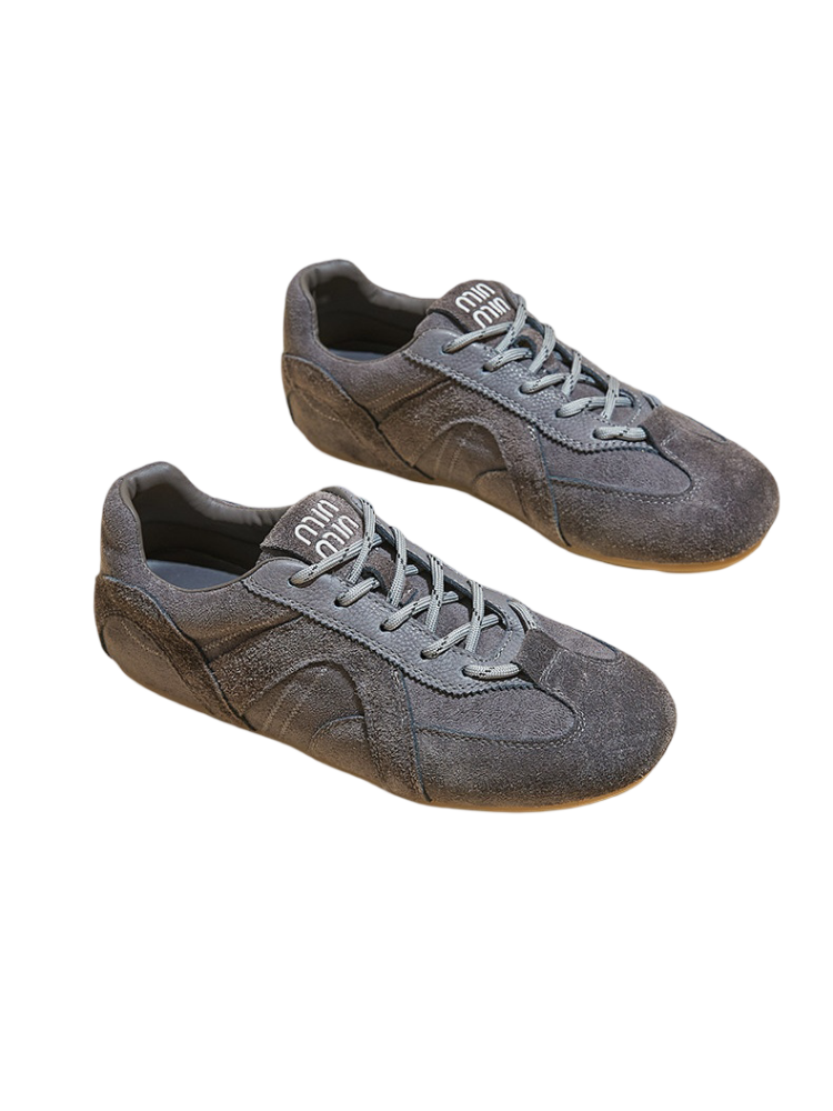 Cowhide Forrest Gump Flat Training Sports Shoes【s0000015520】