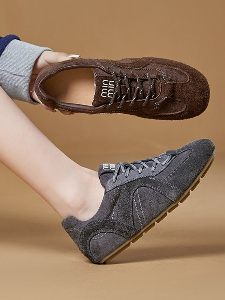 Cowhide Forrest Gump Flat Training Sports Shoes【s0000015520】