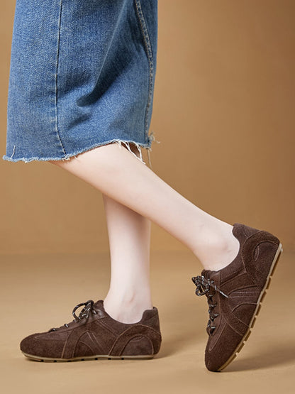 Cowhide Forrest Gump Flat Training Sports Shoes【s0000015520】