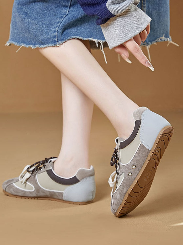 Ballet Contrast Casual Moral Training Shoes【s0000015521】