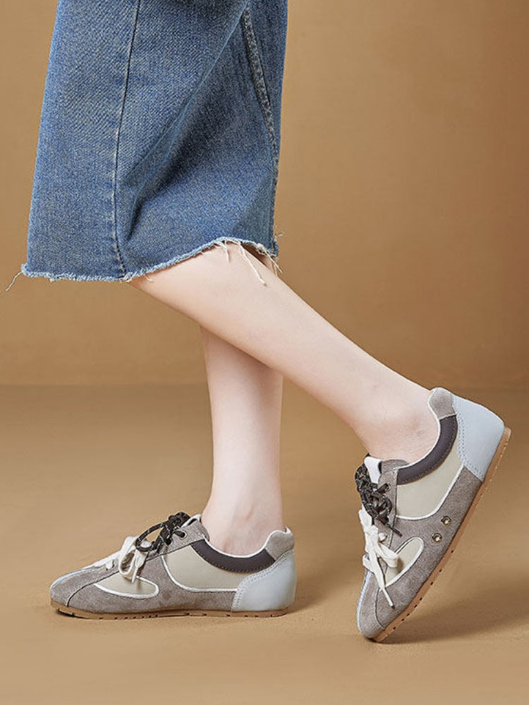 Ballet Contrast Casual Moral Training Shoes【s0000015521】