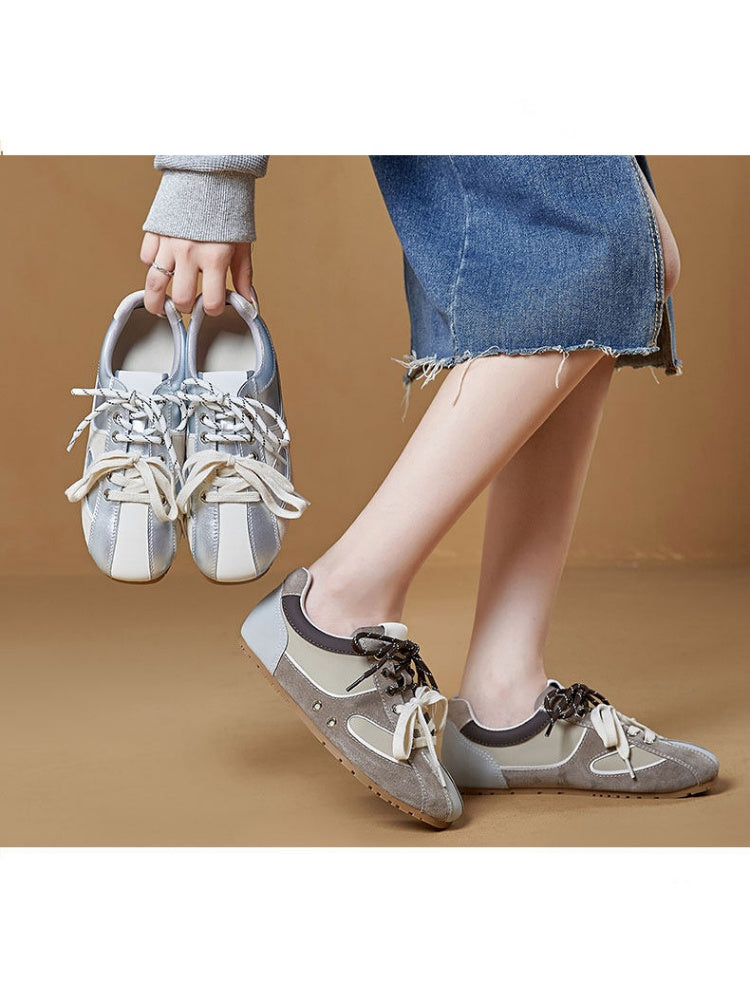 Ballet Contrast Casual Moral Training Shoes【s0000015521】