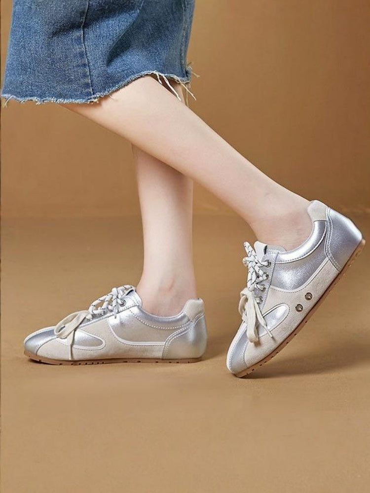 Ballet Contrast Casual Moral Training Shoes【s0000015521】