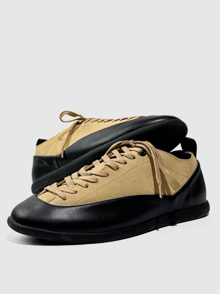 Outdoor Leisure Trendy Leather Soft Sole Lace-Up Training Shoes【s0000015524】
