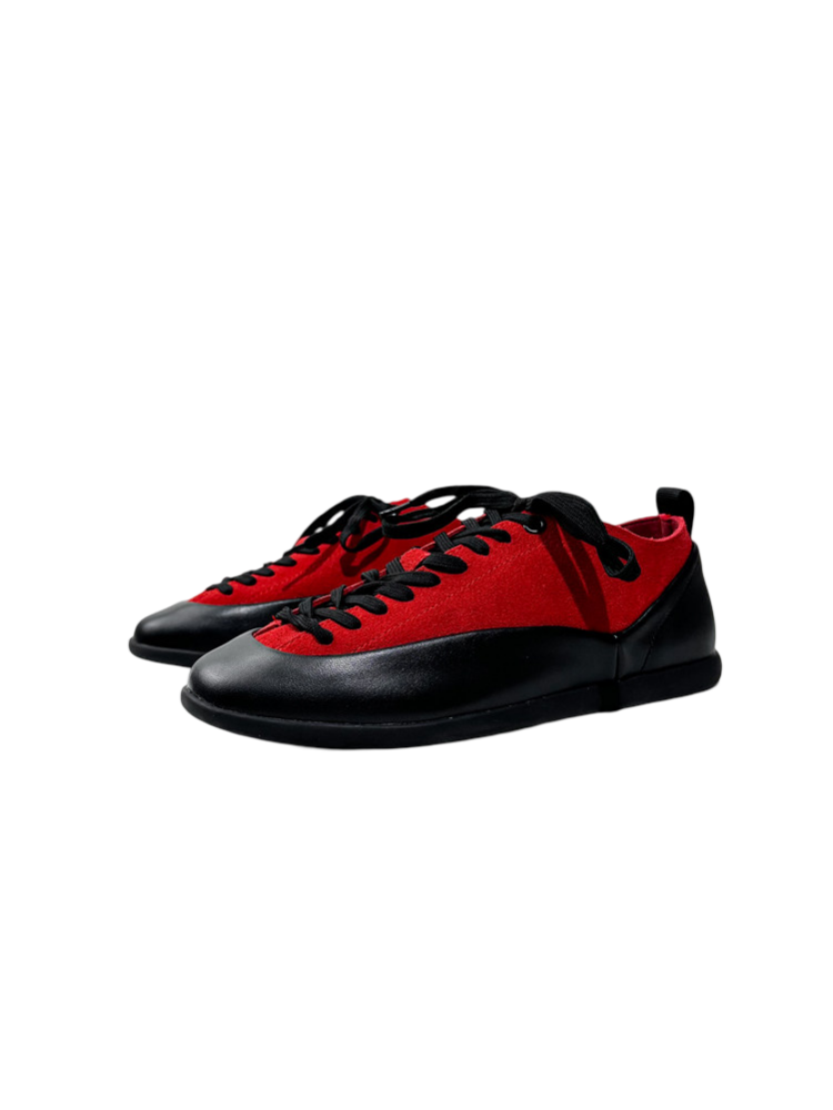 Outdoor Leisure Trendy Leather Soft Sole Lace-Up Training Shoes【s0000015524】