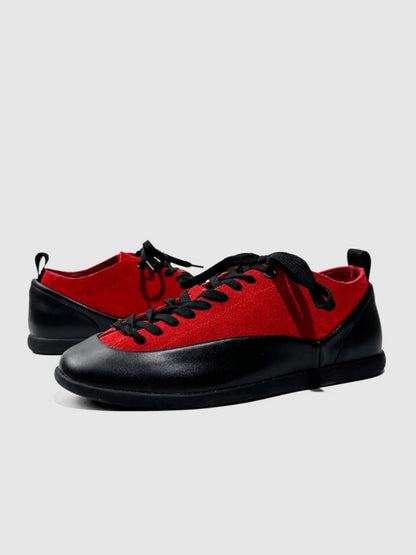 Outdoor Leisure Trendy Leather Soft Sole Lace-Up Training Shoes【s0000015524】