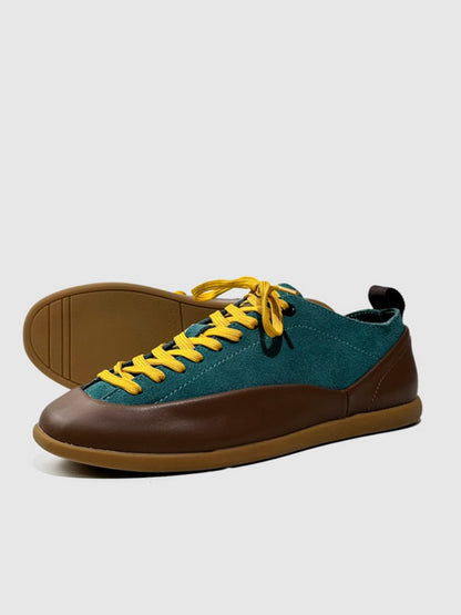 Outdoor Leisure Trendy Leather Soft Sole Lace-Up Training Shoes【s0000015524】
