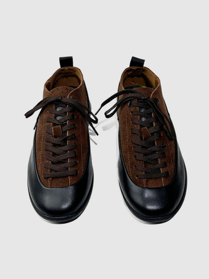 Outdoor Leisure Trendy Leather Soft Sole Lace-Up Training Shoes【s0000015524】