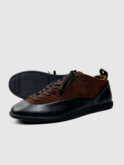 Outdoor Leisure Trendy Leather Soft Sole Lace-Up Training Shoes【s0000015524】