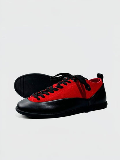 Outdoor Leisure Trendy Leather Soft Sole Lace-Up Training Shoes【s0000015524】