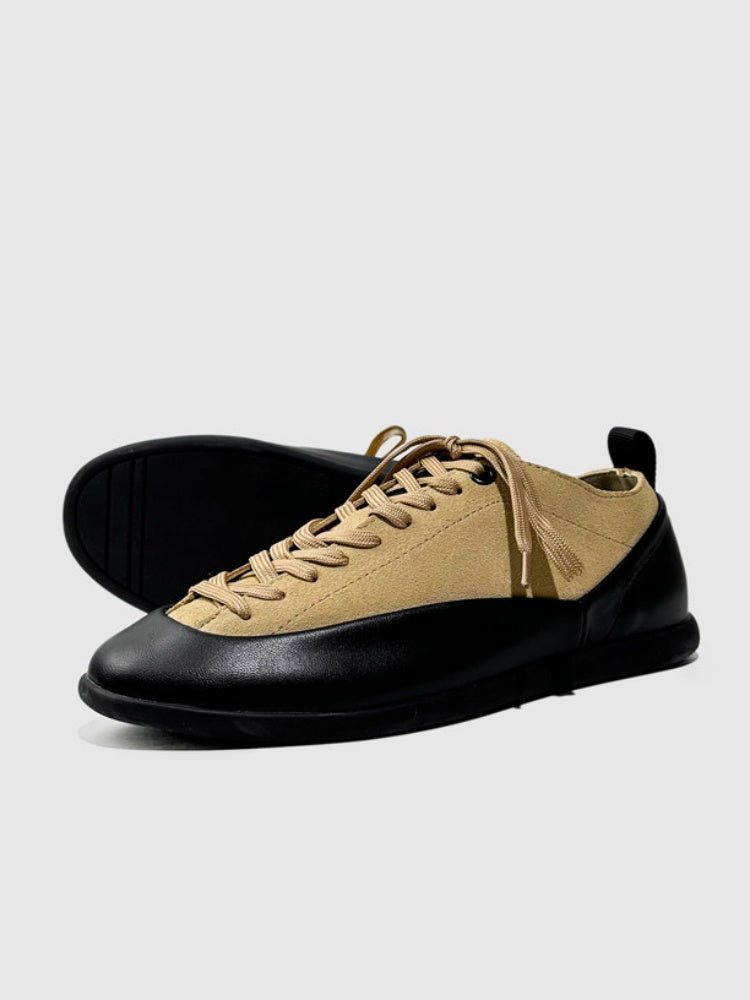 Outdoor Leisure Trendy Leather Soft Sole Lace-Up Training Shoes【s0000015524】