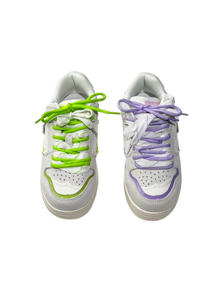 Contrast Casual Mesh Design Flat Shoes【s0000015525】