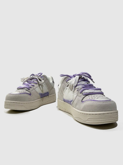 Contrast Casual Mesh Design Flat Shoes【s0000015525】
