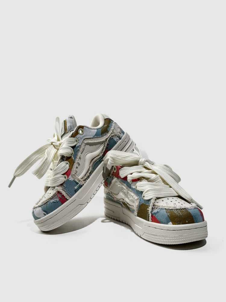 Fringed Cross-Strap Thick-Soled Trekking Sports Shoes【s0000015526】