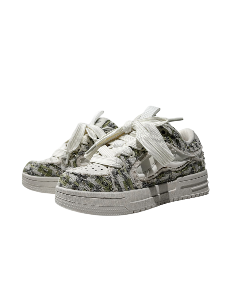Fringed Cross-Strap Thick-Soled Trekking Sports Shoes【s0000015526】