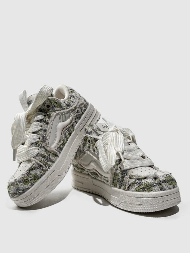 Fringed Cross-Strap Thick-Soled Trekking Sports Shoes【s0000015526】