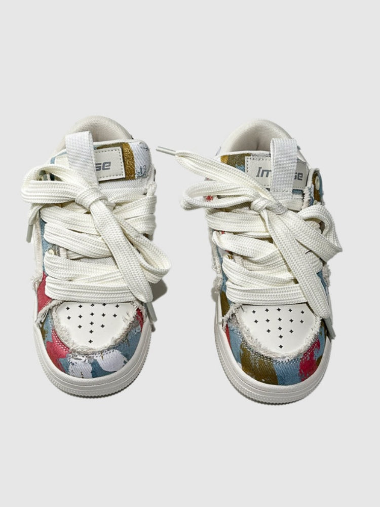 Fringed Cross-Strap Thick-Soled Trekking Sports Shoes【s0000015526】