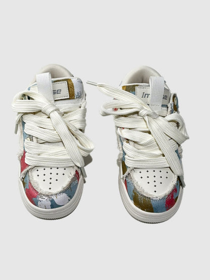 Fringed Cross-Strap Thick-Soled Trekking Sports Shoes【s0000015526】