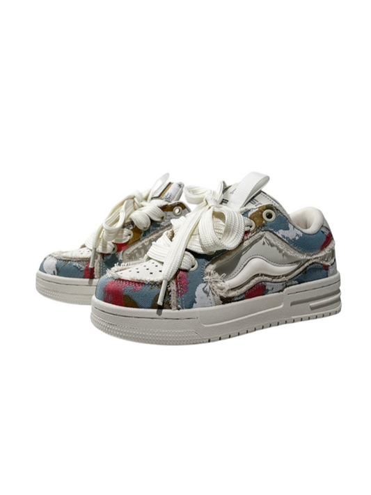 Fringed Cross-Strap Thick-Soled Trekking Sports Shoes【s0000015526】