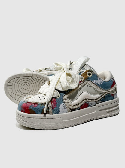 Fringed Cross-Strap Thick-Soled Trekking Sports Shoes【s0000015526】