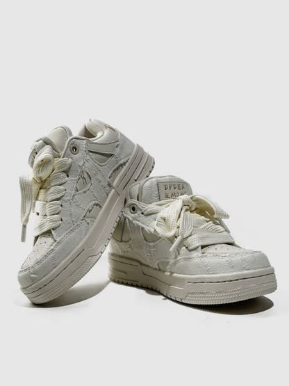 Stitching Fringe Beggar Board Shoes【s0000015527】
