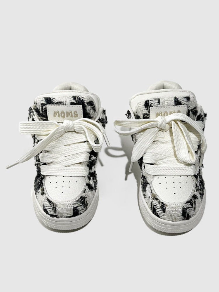 Stitching Fringe Beggar Board Shoes【s0000015527】
