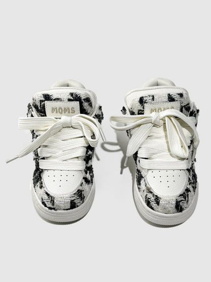 Stitching Fringe Beggar Board Shoes【s0000015527】