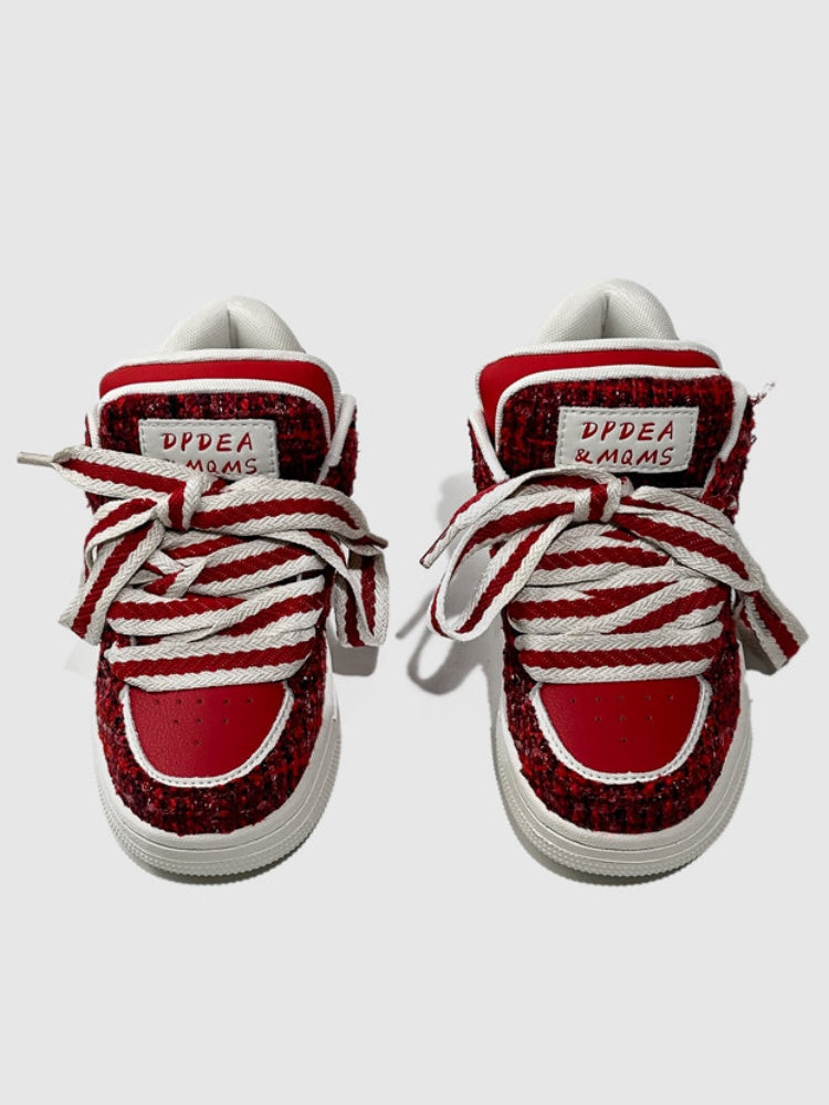 Stitching Fringe Beggar Board Shoes【s0000015527】