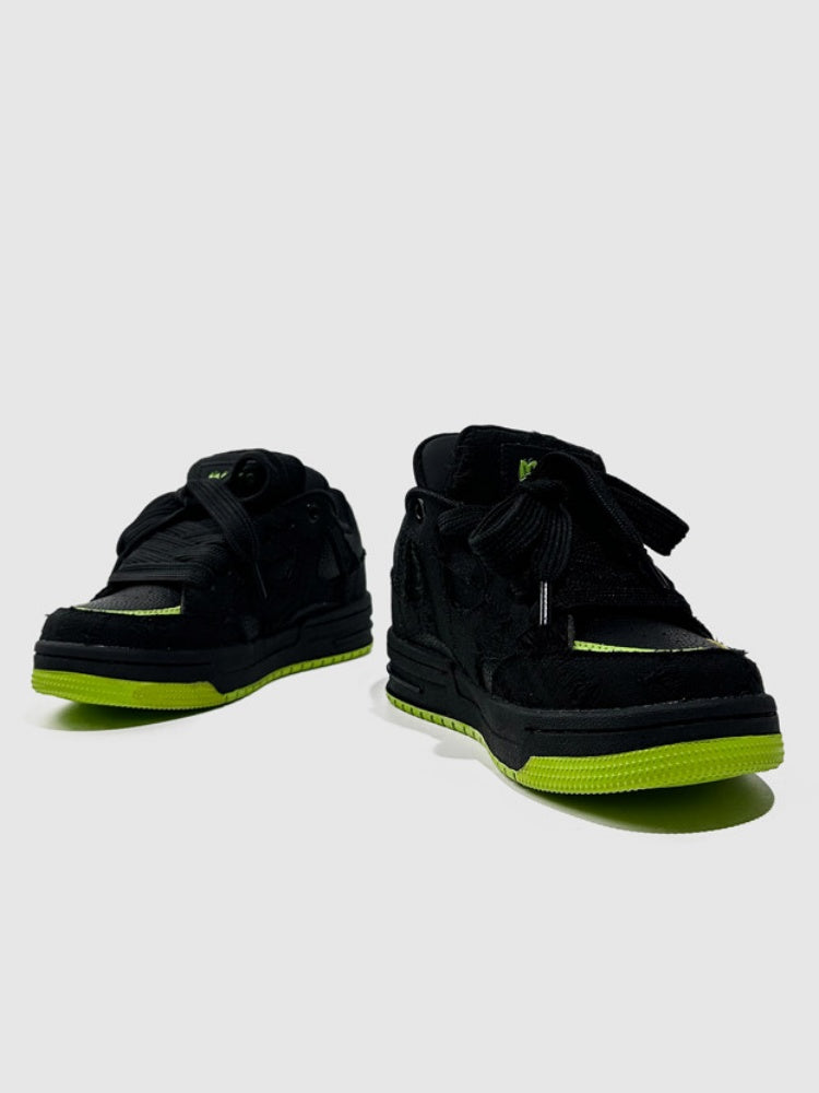 Stitching Fringe Beggar Board Shoes【s0000015527】