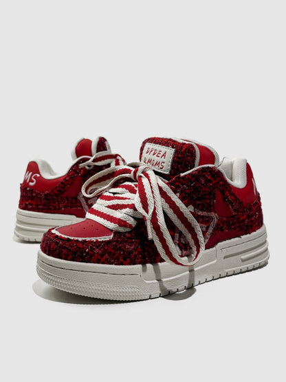 Stitching Fringe Beggar Board Shoes【s0000015527】