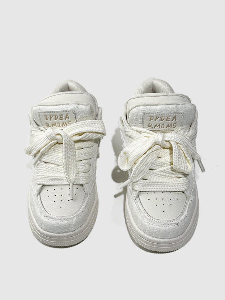 Stitching Fringe Beggar Board Shoes【s0000015527】