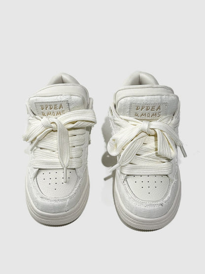 Stitching Fringe Beggar Board Shoes【s0000015527】
