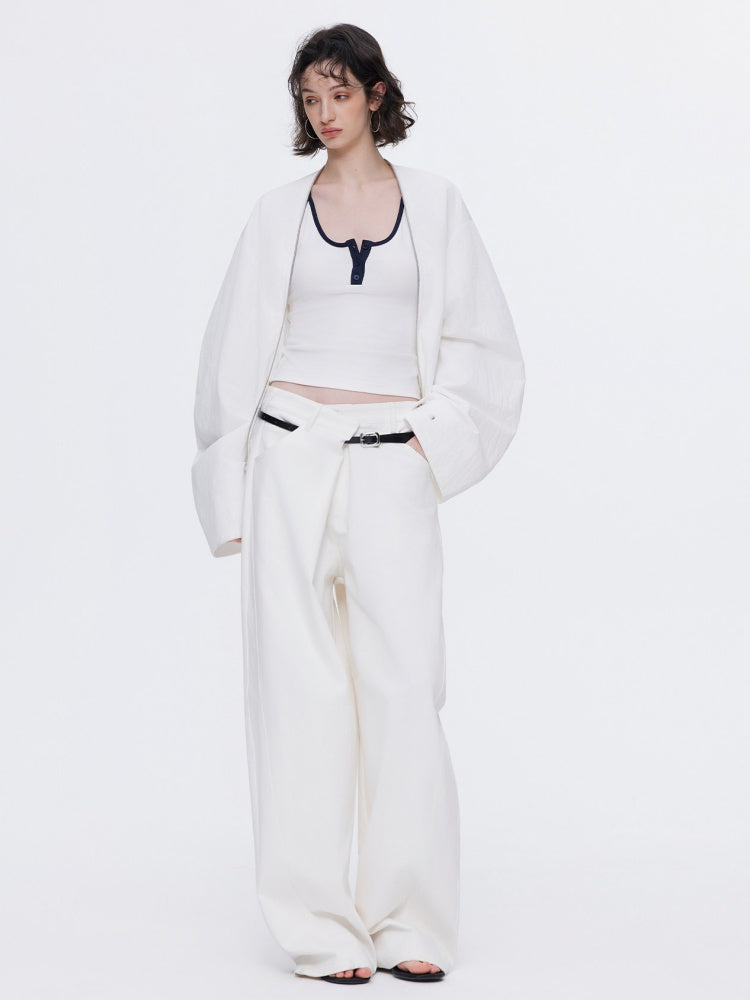 Oversized Cocoon Silhouette Short Jacket【s0000015529】